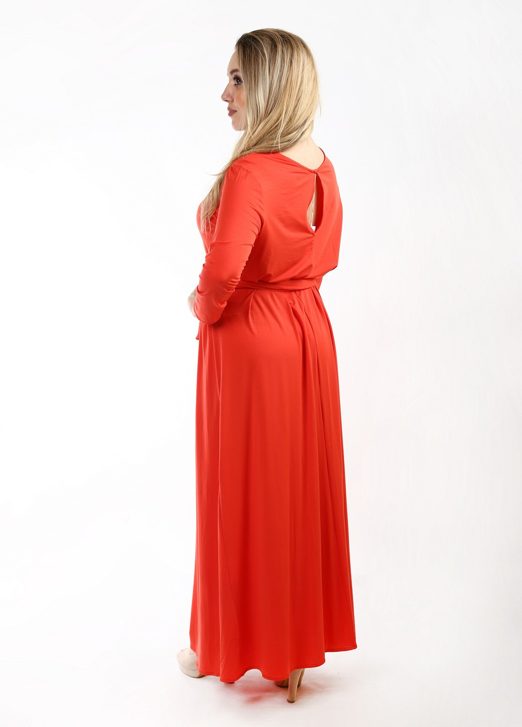 Світло-червона кежуал сукня Stefanel однотонна