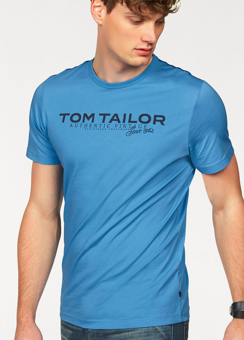 Голубая футболка Tom Tailor