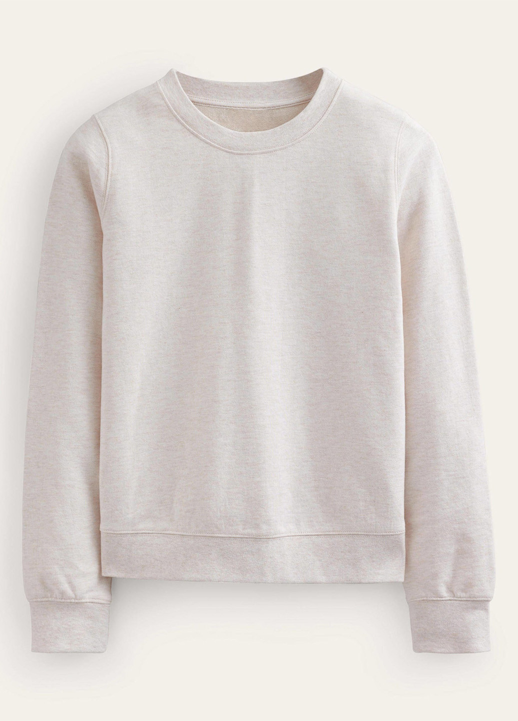Серо-бежевый свитшот Boden меланж без декора (322564497)