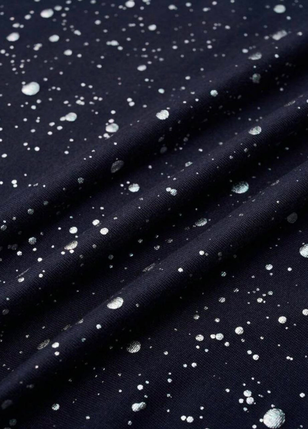 Темно-синее кэжуал платье клеш SHEIN в горошек