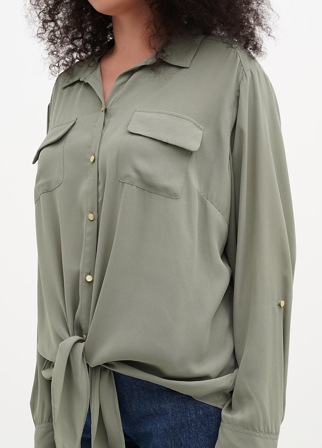 Оливковая блуза investments woman
