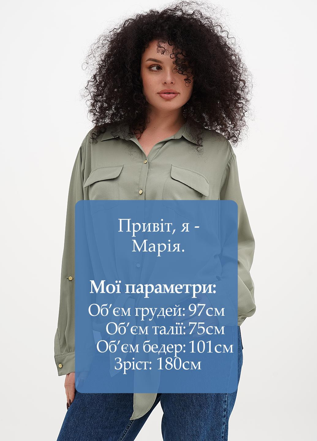 Оливковая блуза investments woman