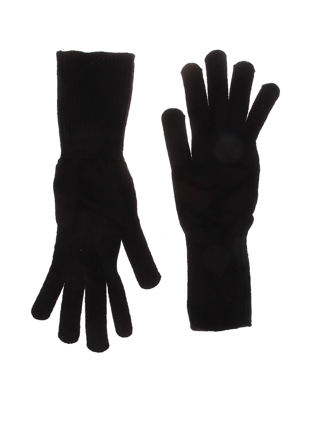 Перчатки H&M однотонные чёрные кэжуалы вискоза