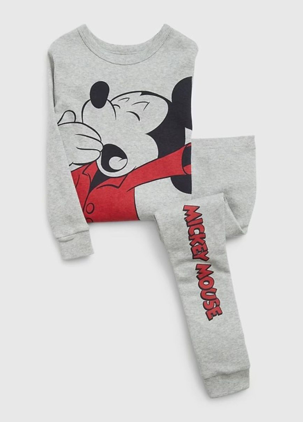 Серая всесезон пижама (лонгслив, брюки) лонгслив + брюки Gap