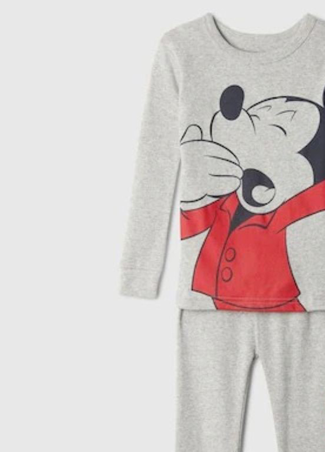 Серая всесезон пижама (лонгслив, брюки) лонгслив + брюки Gap