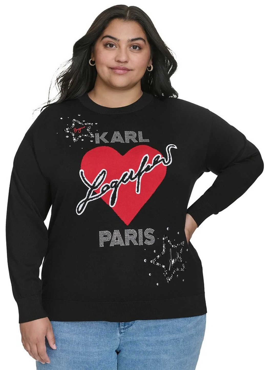 Чорний демісезонний джемпер джемпер Karl Lagerfeld