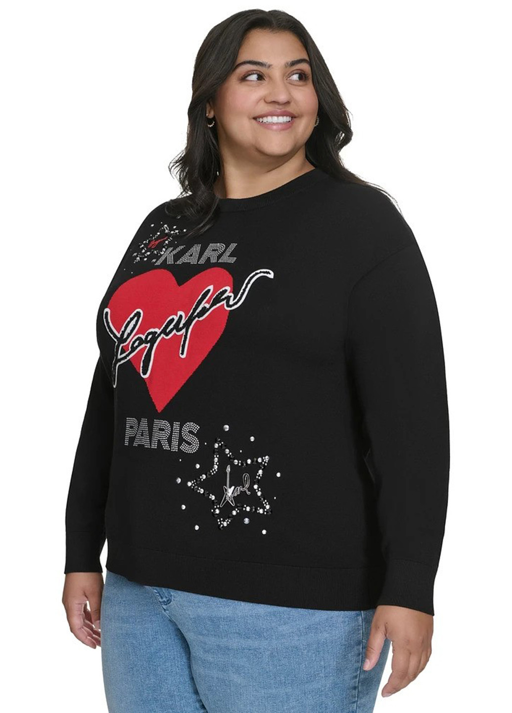 Чорний демісезонний джемпер джемпер Karl Lagerfeld