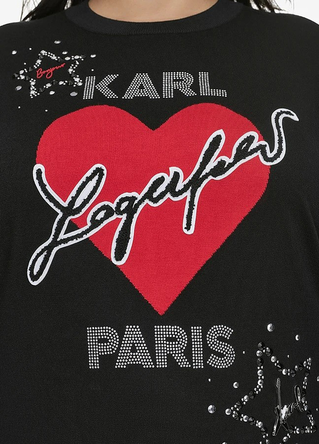 Чорний демісезонний джемпер джемпер Karl Lagerfeld