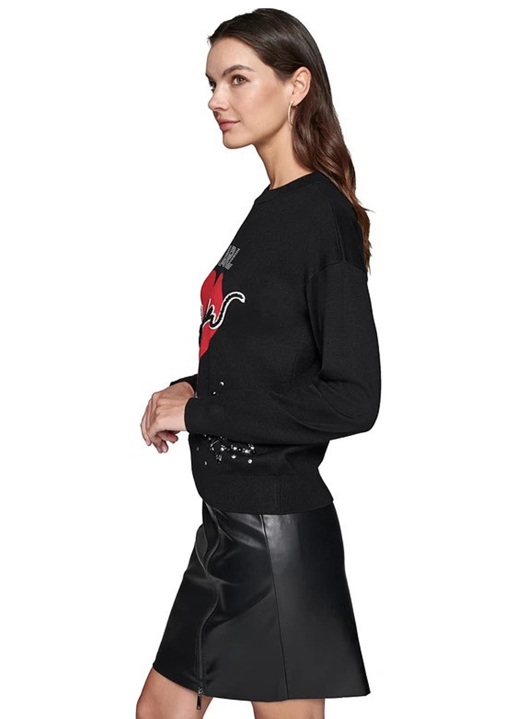 Чорний демісезонний джемпер джемпер Karl Lagerfeld