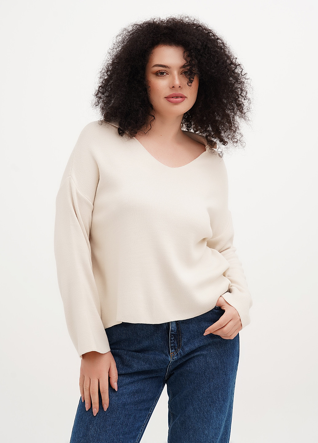 Молочний демісезонний пуловер пуловер Vicolo