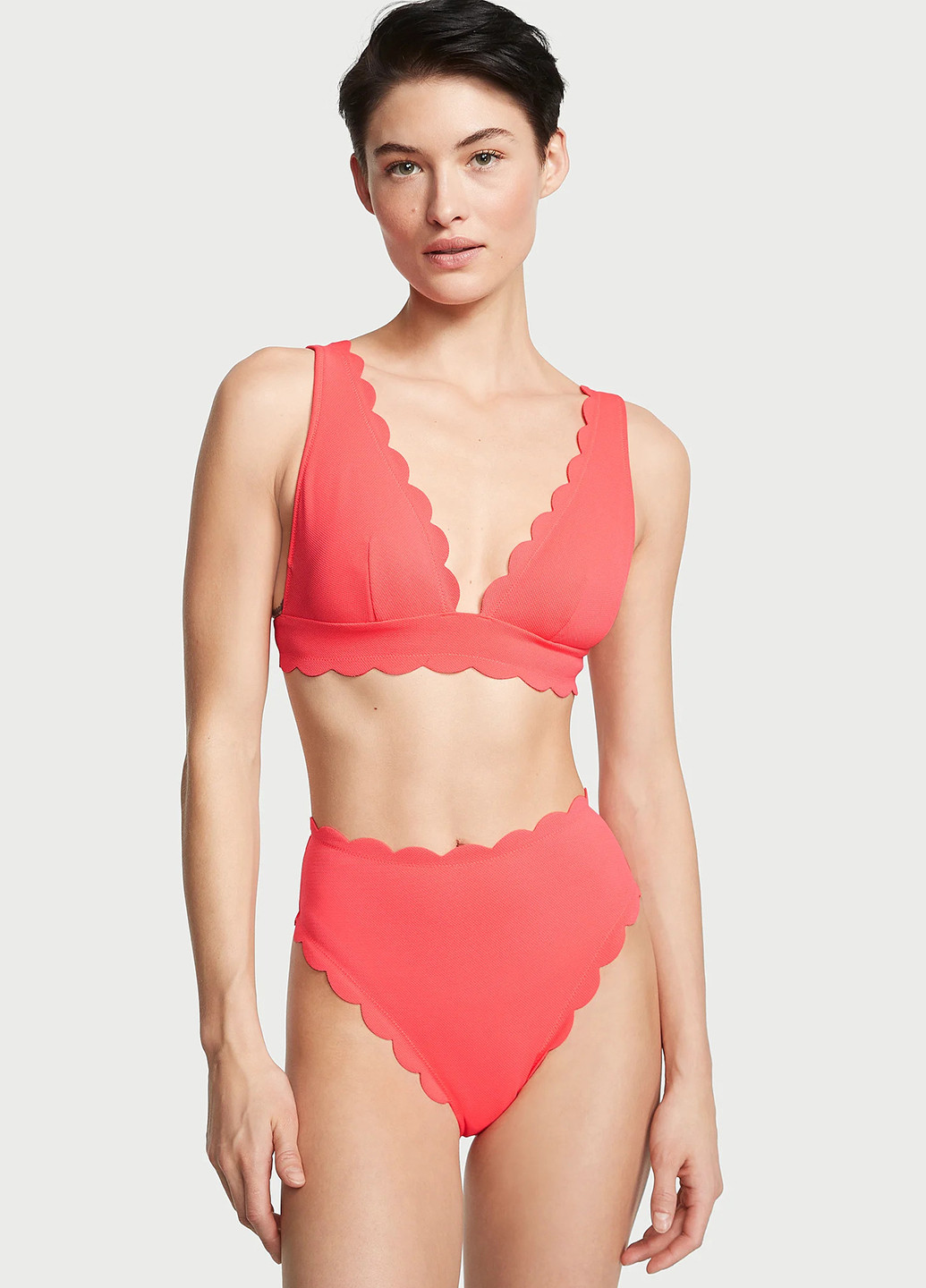 Розовые купальные трусики-плавки однотонные Victoria's Secret