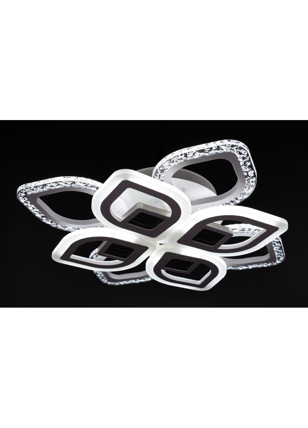 Люстра стельова LED з пультом A2721/4+4SQ-3D-wh Білий 10х44х44 см. Sunnysky (253628670)