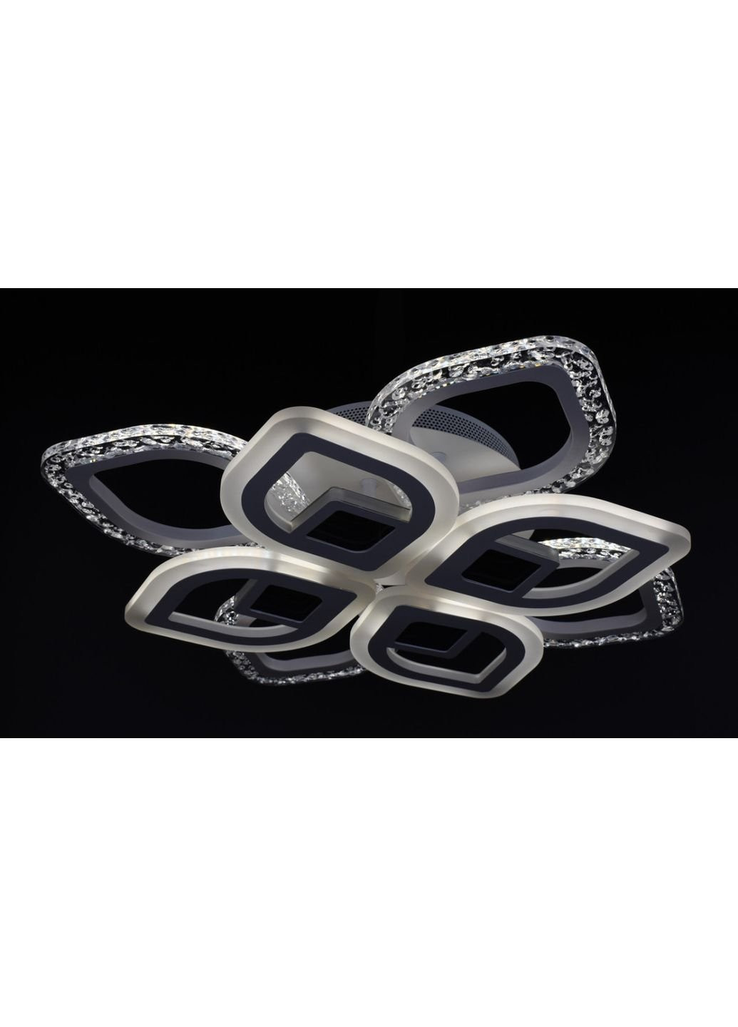 Люстра стельова LED з пультом A2721/4+4SQ-3D-wh Білий 10х44х44 см. Sunnysky (253628670)