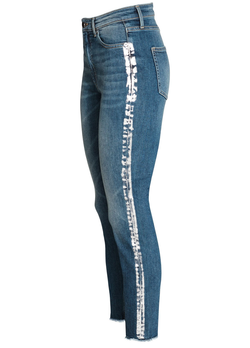 Темно-синие демисезонные укороченные джинсы H&M