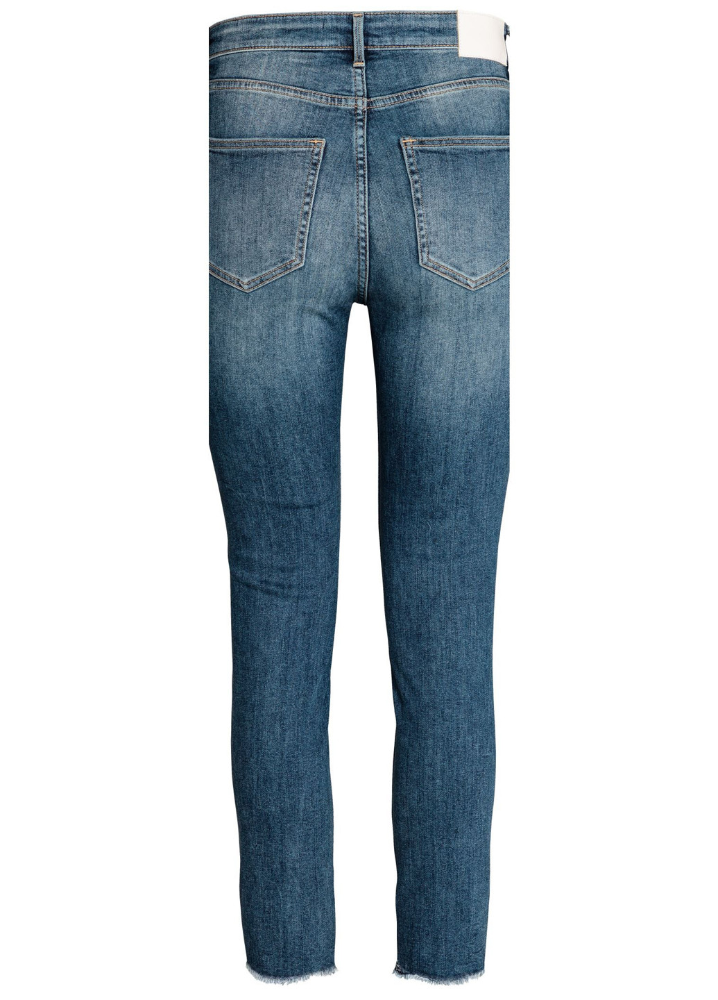 Темно-синие демисезонные укороченные джинсы H&M