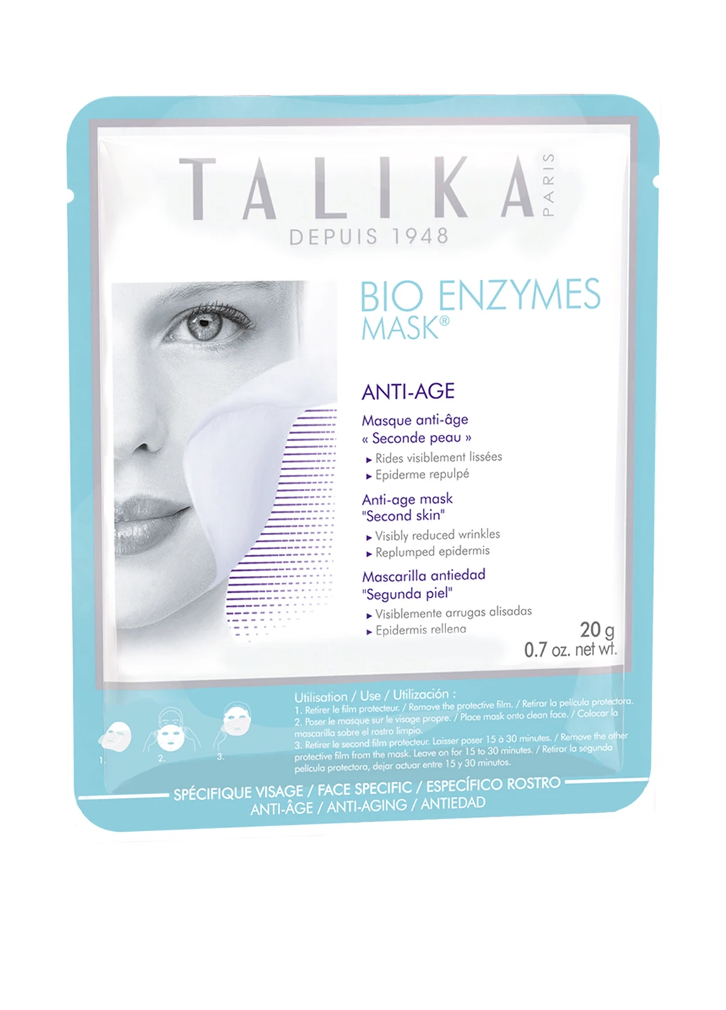 Маска для обличчя омолоджуюча Bio Enzymes, 20 г Talika (160879376)