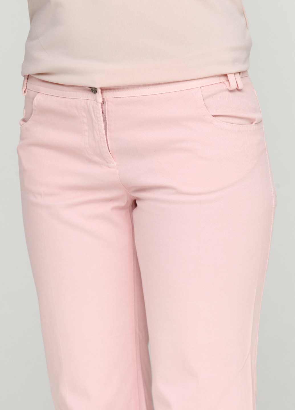 Джинси Patrizia Pepe однотонні світло-рожеві джинсові