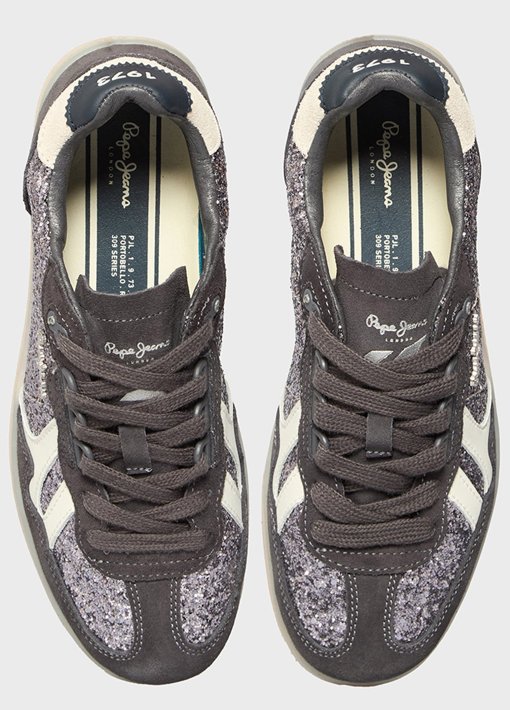 Кроссовки Pepe Jeans серые демисезоны (366292618)