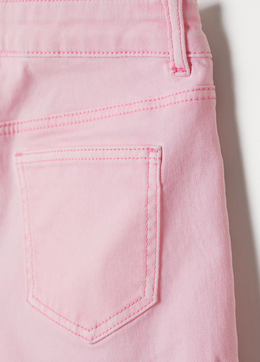 Шорты H&M однотонные розовые джинсовые