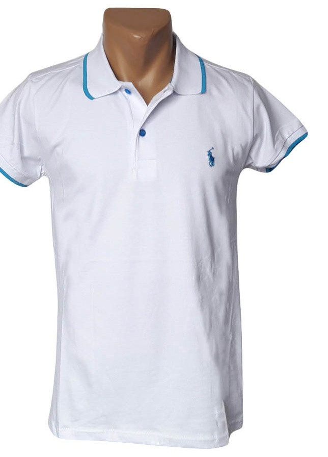 Белая белая футболка поло Sport Line