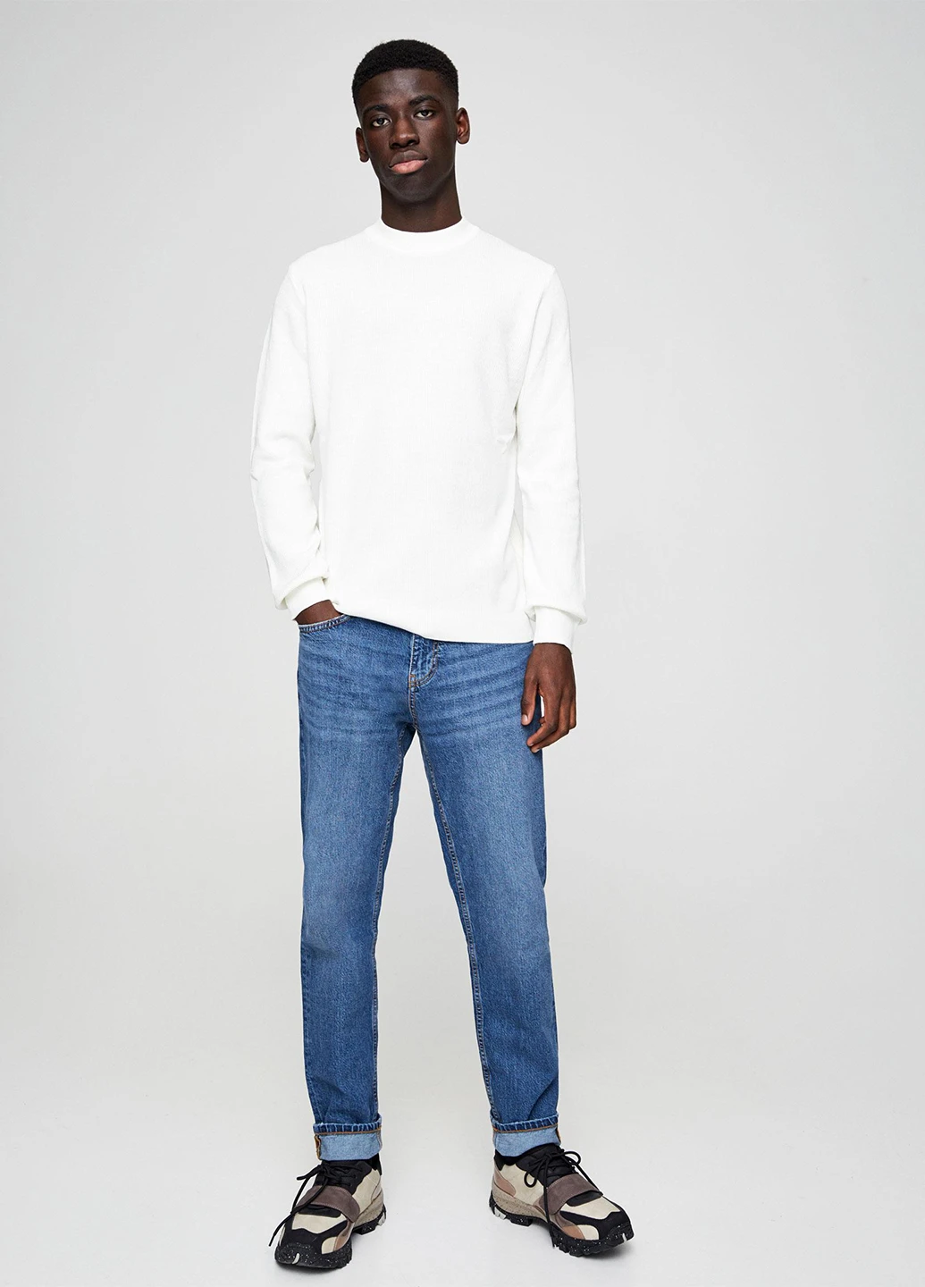 Білий демісезонний джемпер джемпер Pull & Bear