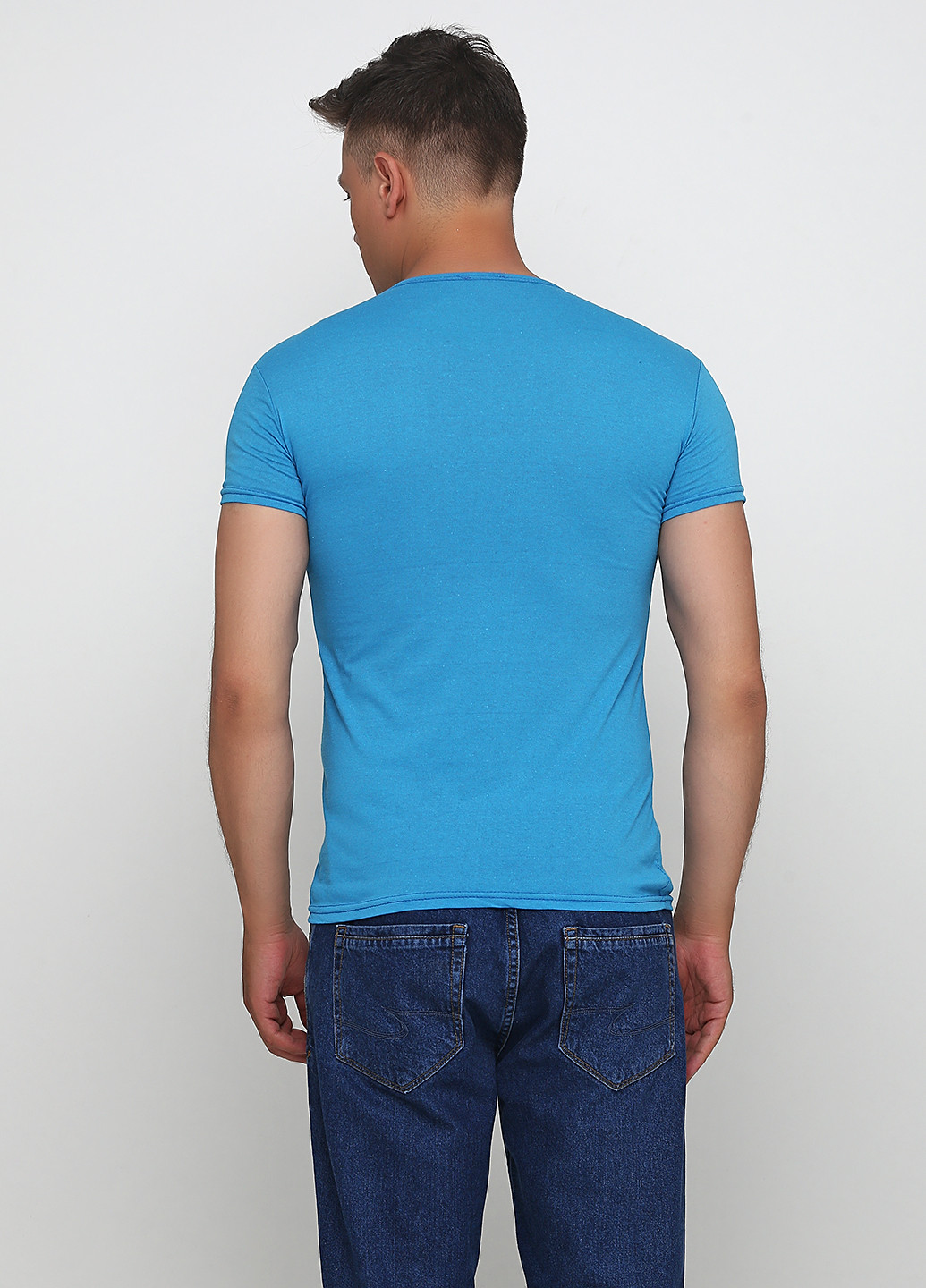 Голубая летняя футболка Exelen