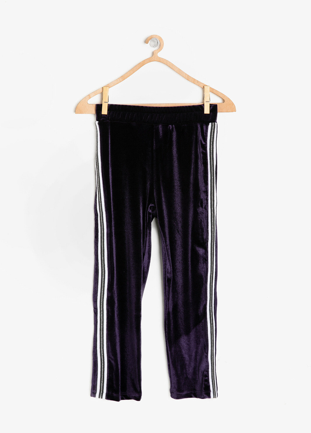 Темно-фиолетовые кэжуал демисезонные зауженные брюки KOTON