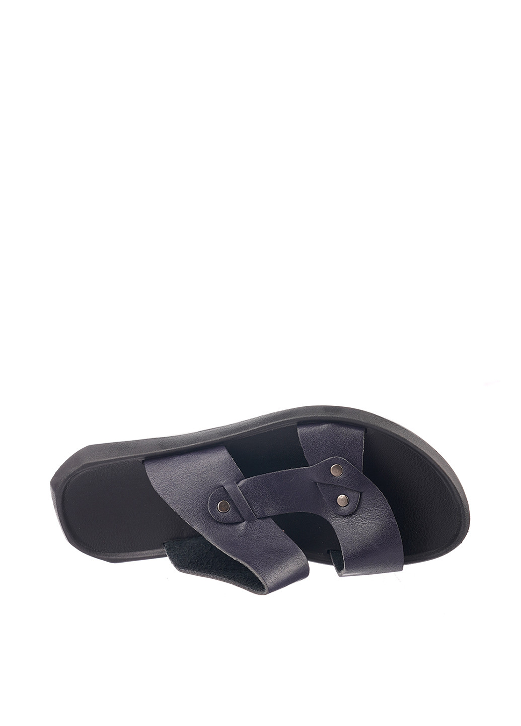 Темно-синие шлепанцы No Brand