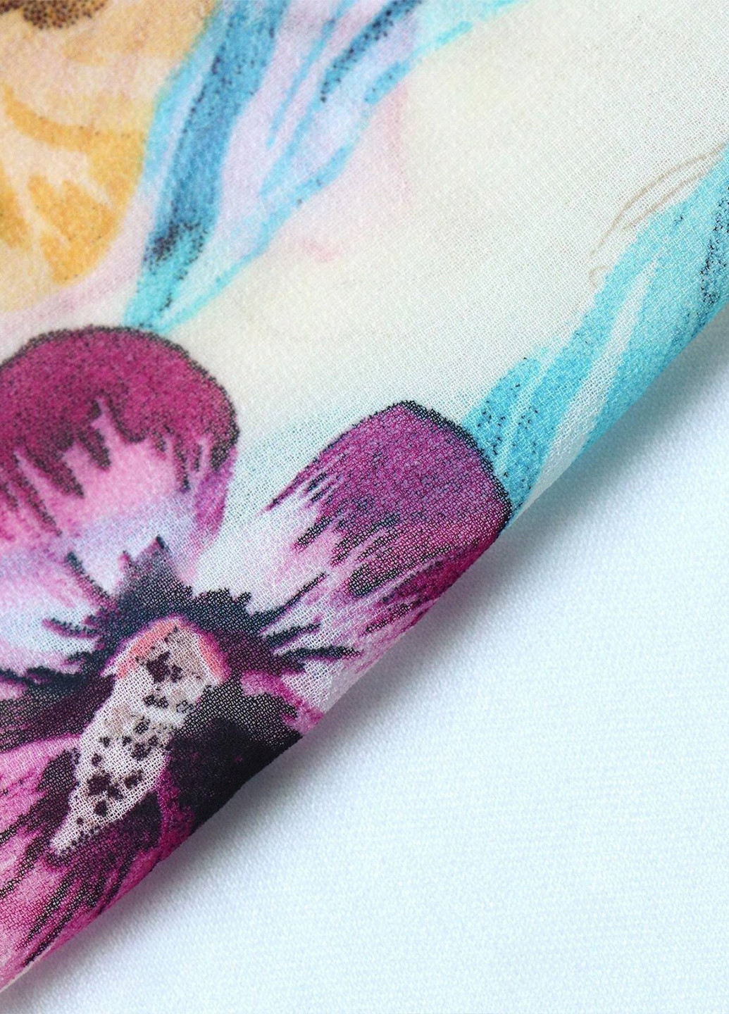 Комбінована кежуал сукня кльош SHEIN з квітковим принтом