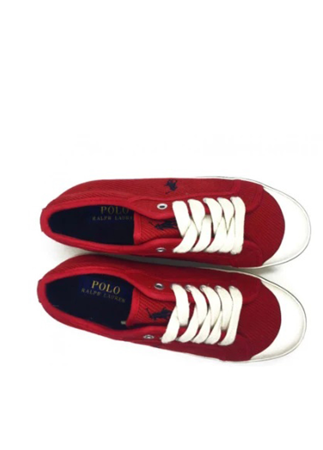 Красные кеды Ralph Lauren