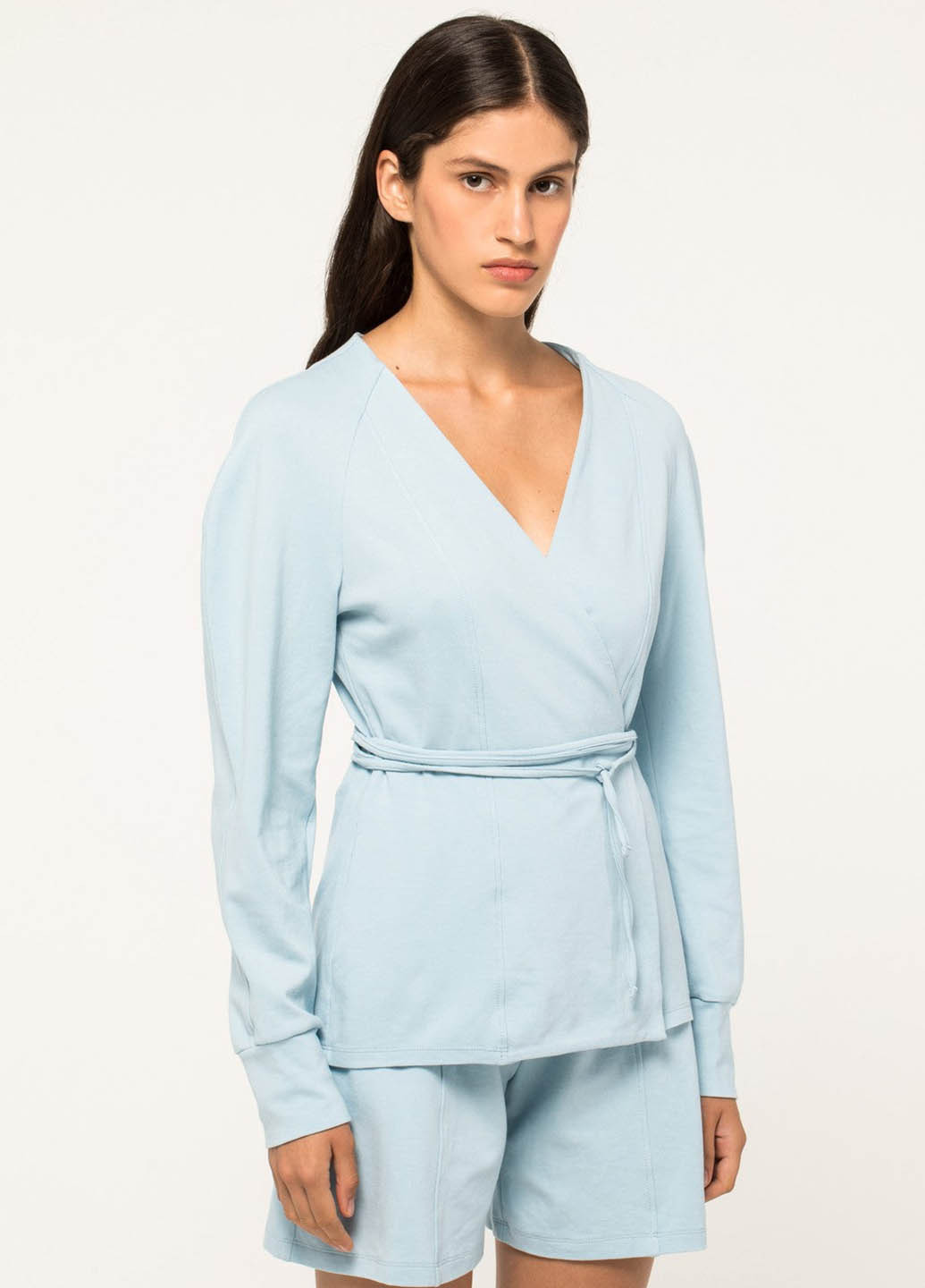 Голубой демисезонный кардиган NORBA