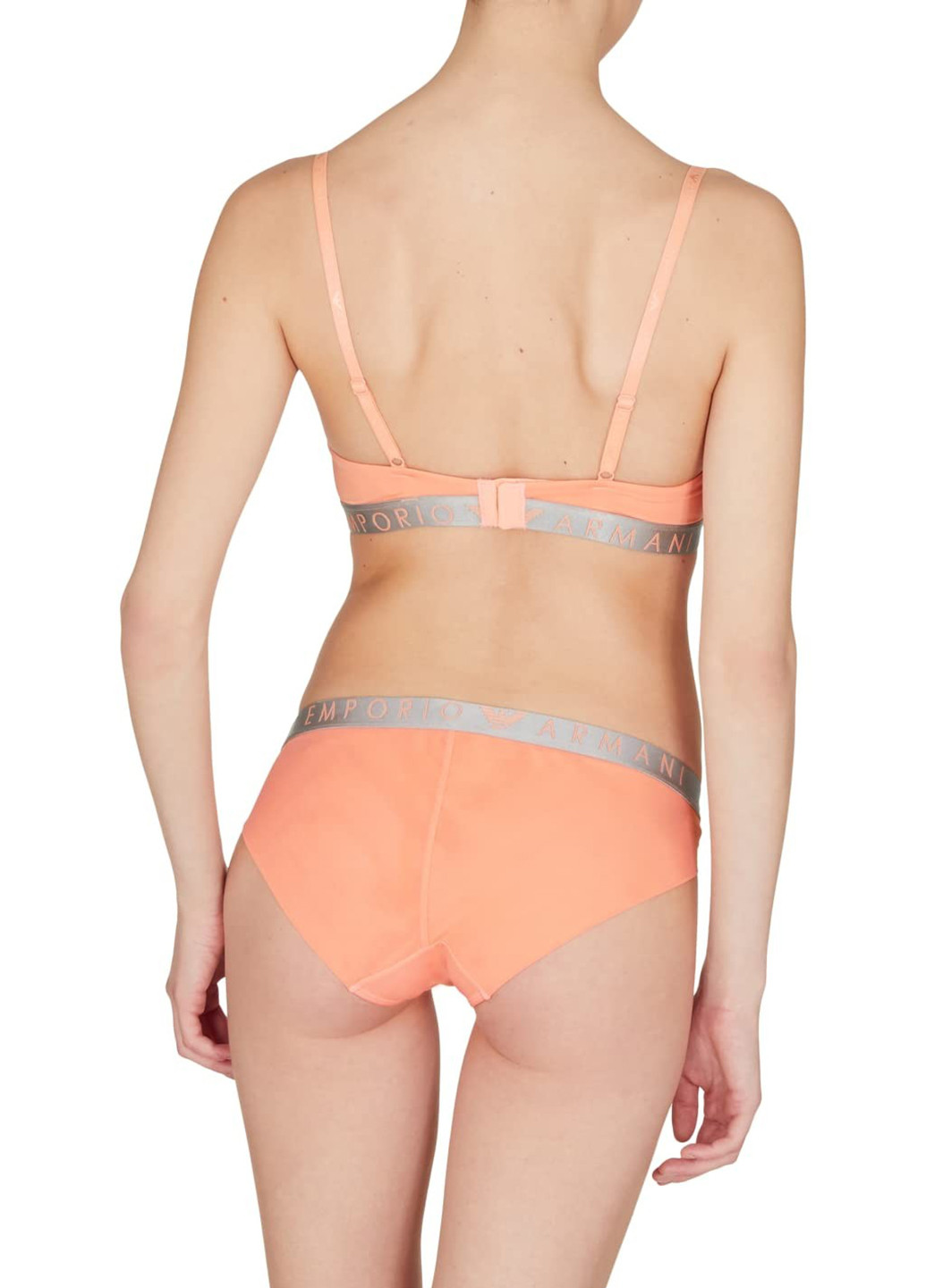 Оранжевый бюстгальтер Emporio Armani полиамид