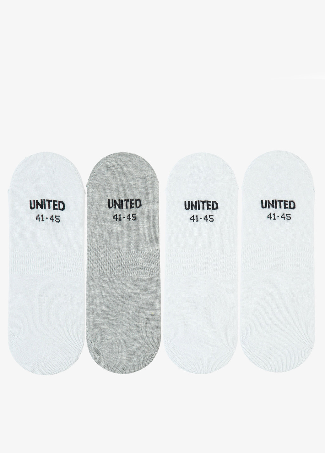 Комбинированные носки (4 пары) UNITED4 однотонные (329148644)