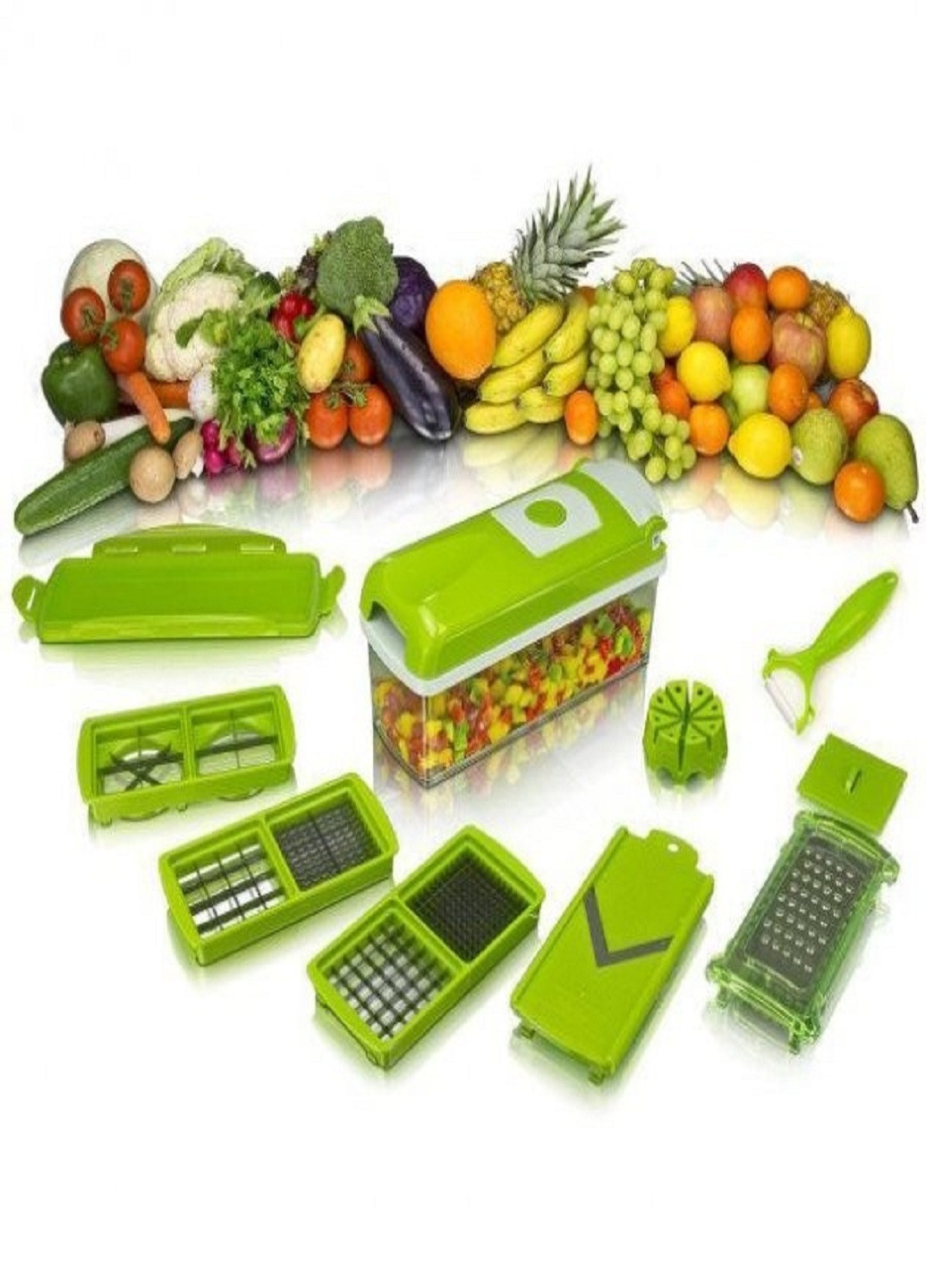 Овочерізка універсальна з контейнером для овочів та фруктів NAISER DAISER PLUS No Brand (253934557)