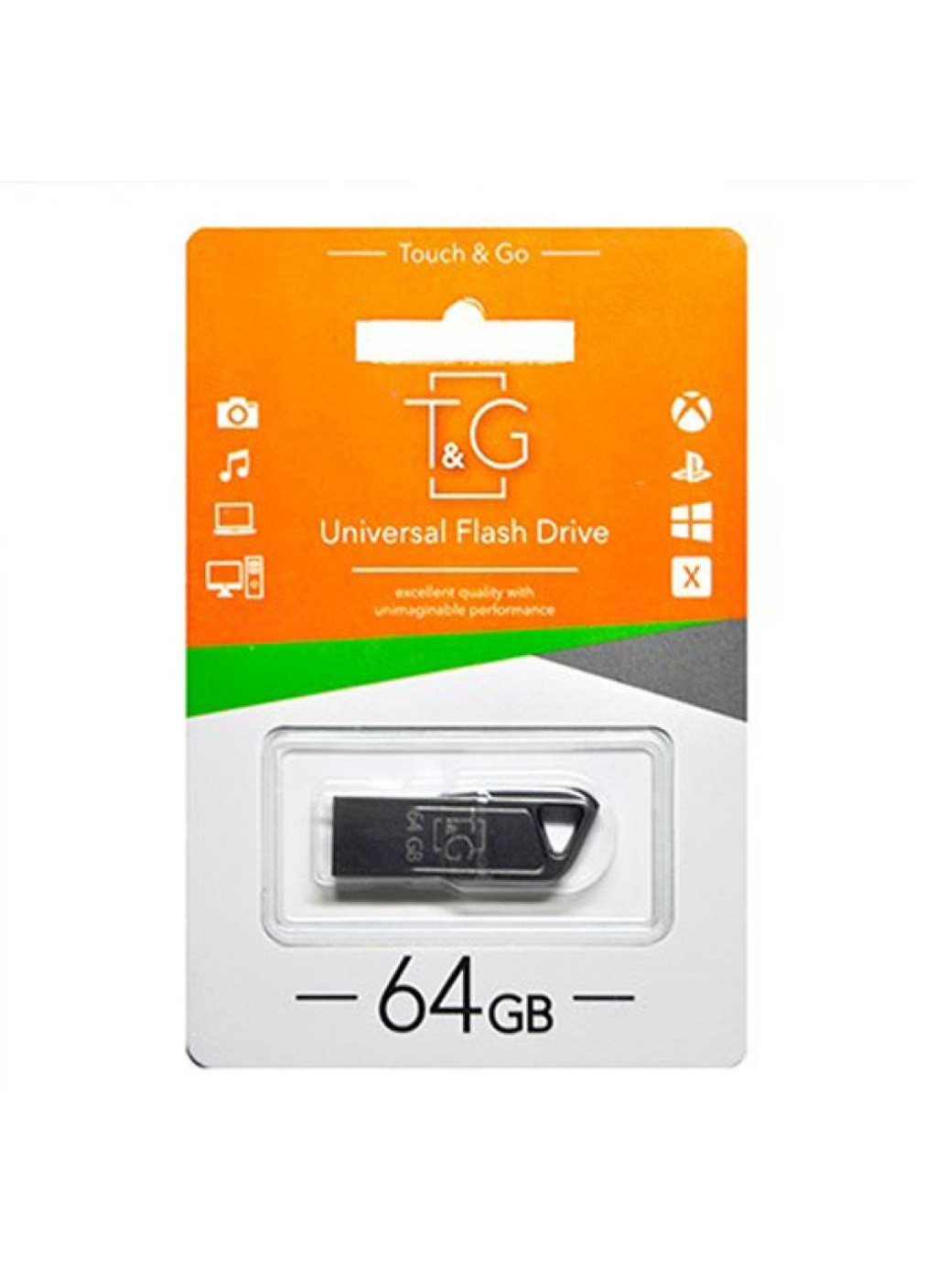 Флеш-драйв USB Flash Drive 114 Metal Series 64GB (Черный) T&G (253201467)