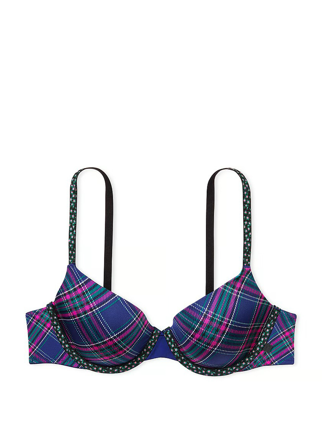 Синий корбей бюстгальтер Victoria's Secret с косточками полиамид