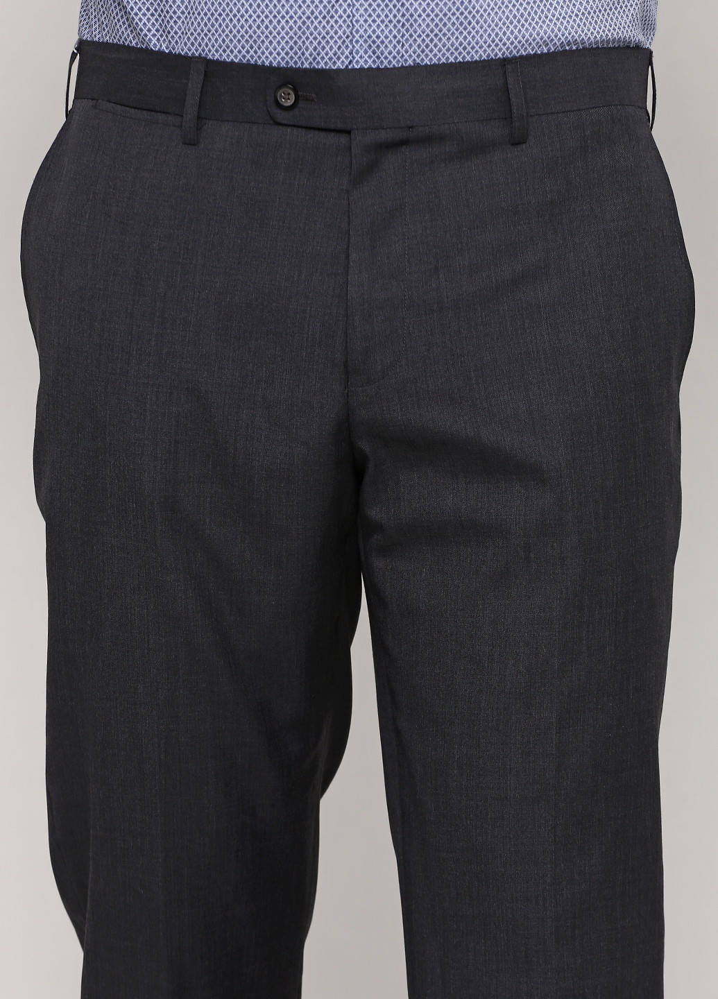 Темно-серые классические демисезонные укороченные, зауженные брюки Skopes
