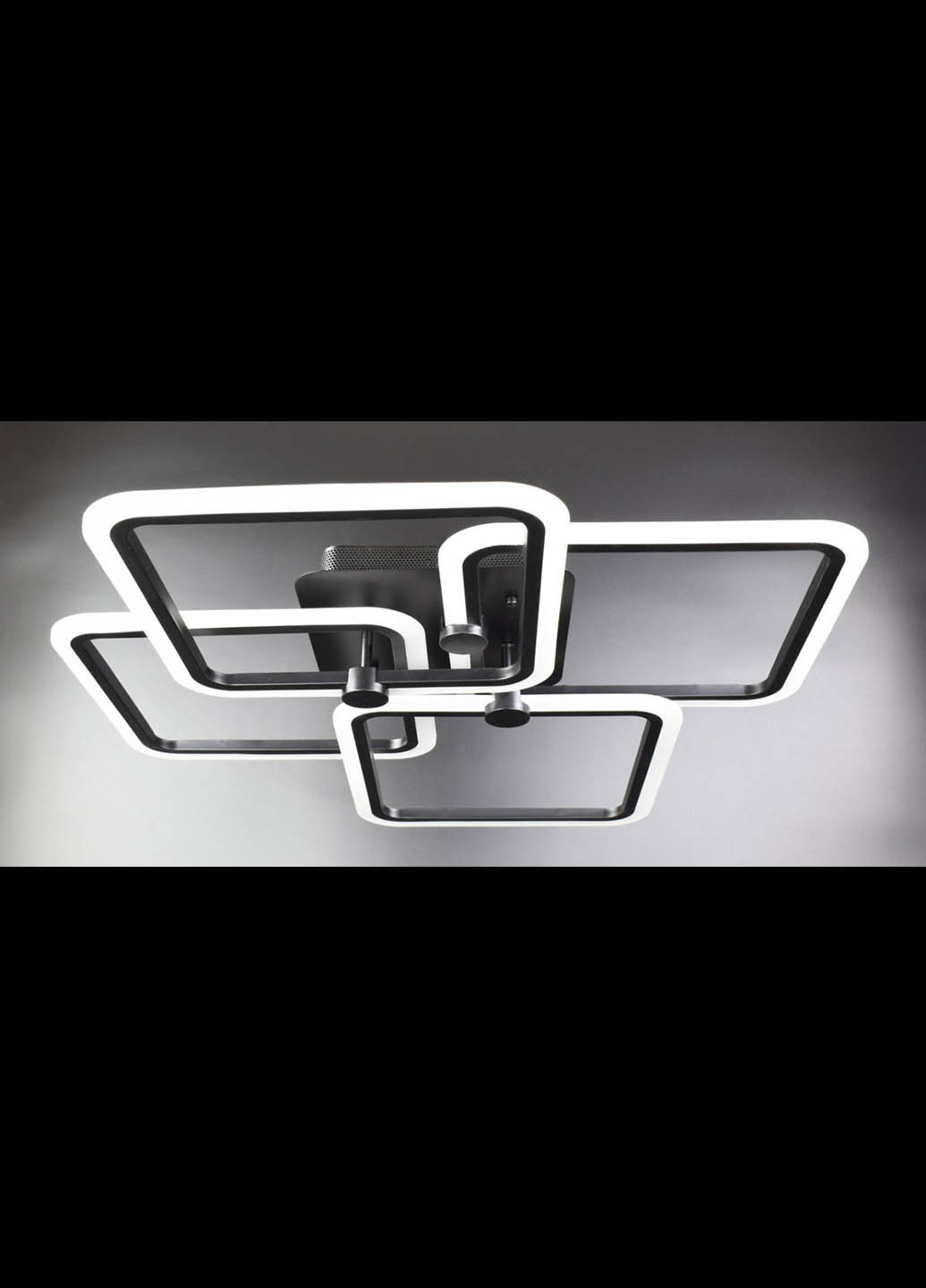 Люстра потолочная LED с пультом A2503/4L-bk Черный 11х64х64 см. Handmade (234539801)