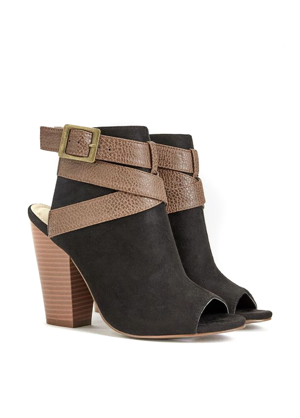 Черные босоножки JustFab с ремешком