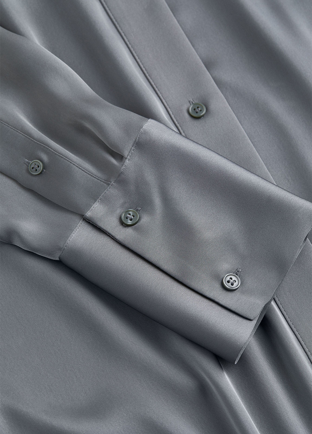 Сіра кежуал сукня сукня-сорочка H&M однотонна