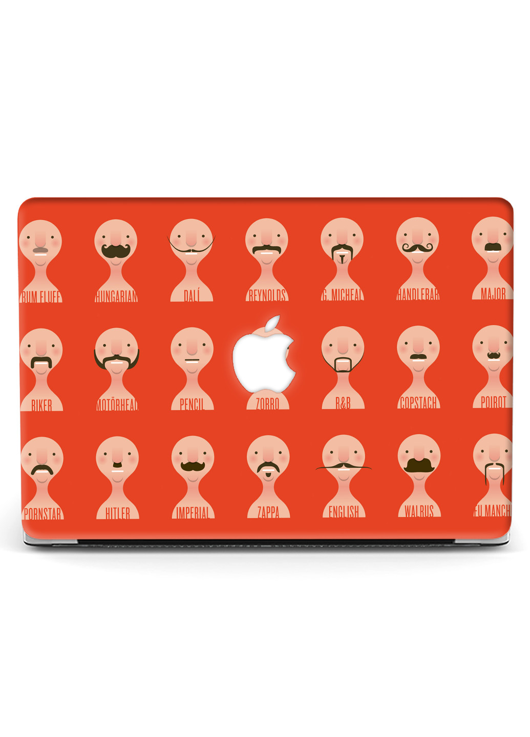 Чехол пластиковый для Apple MacBook Pro 15 A1707 / A1990 Усики (Mustache) (9649-2104) MobiPrint (218528616)