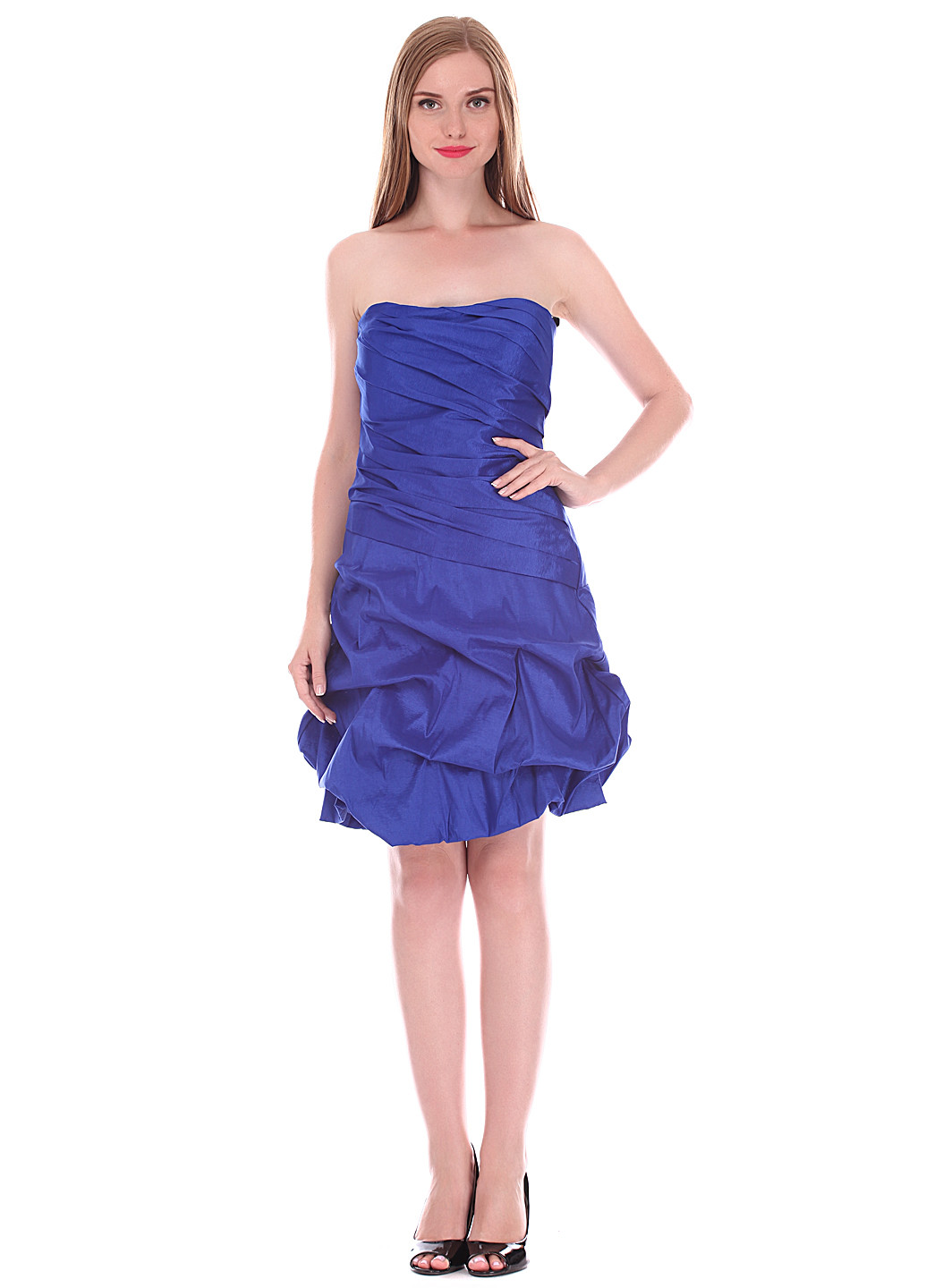 Синее коктейльное платье Vera Mont