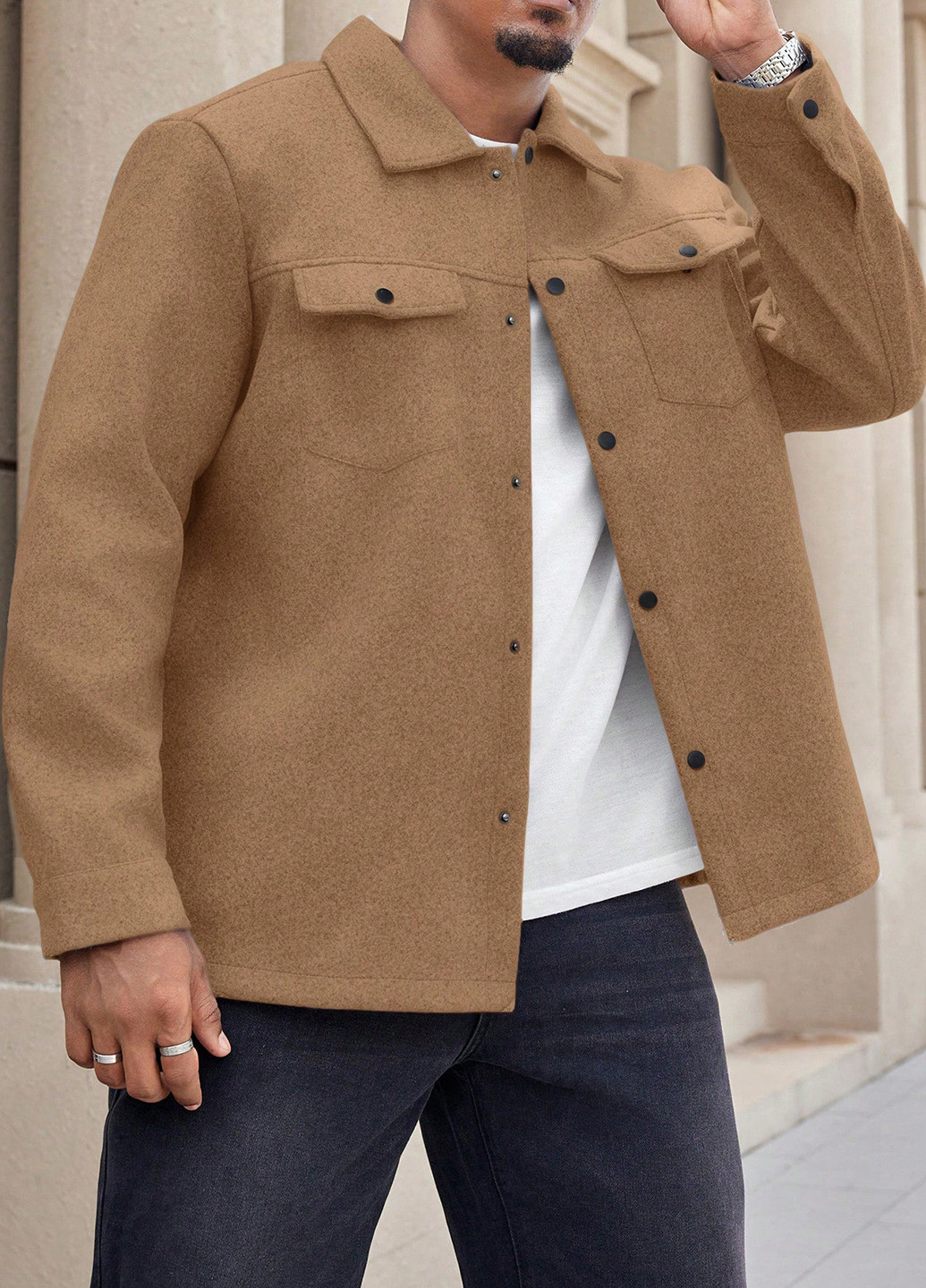 Куртка-рубашка SHEIN (366071647)