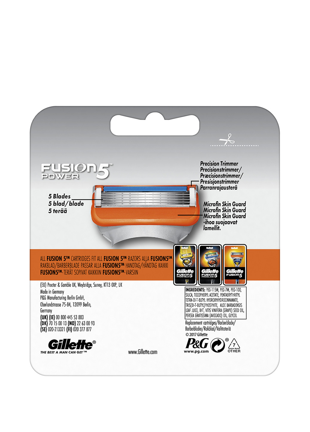 Картриджі для гоління Fusion Power (4 шт) Gillette (43050146)