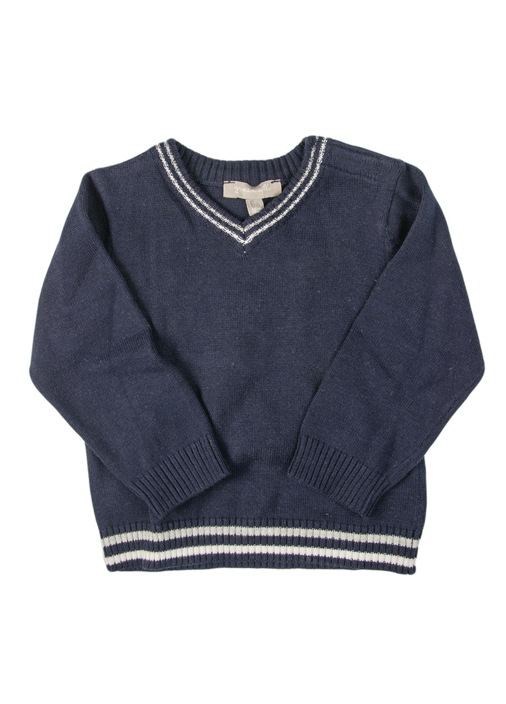 Темно-синій демісезонний пуловер пуловер Grain de ble