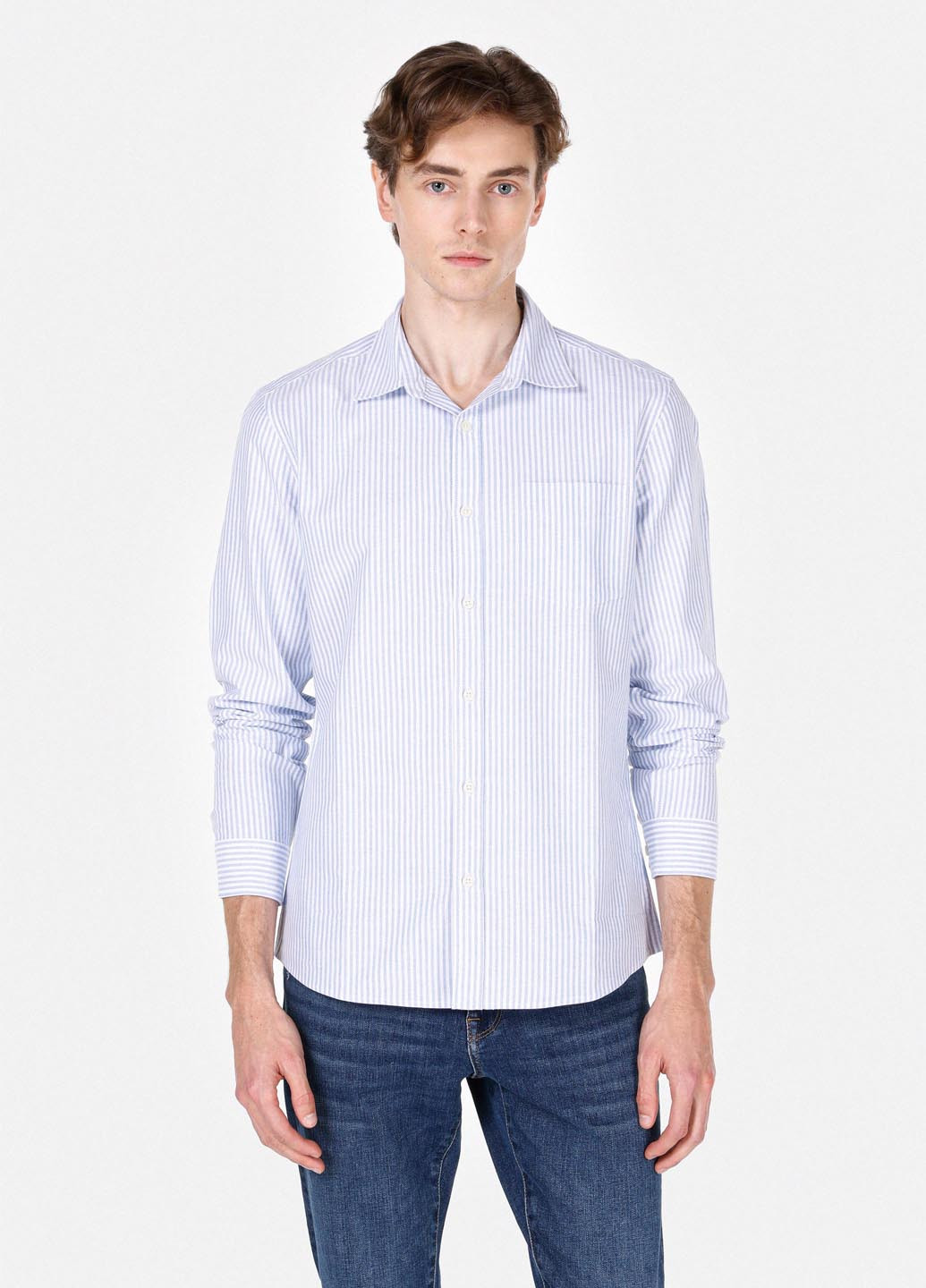 Цветная кэжуал рубашка в полоску Colin's