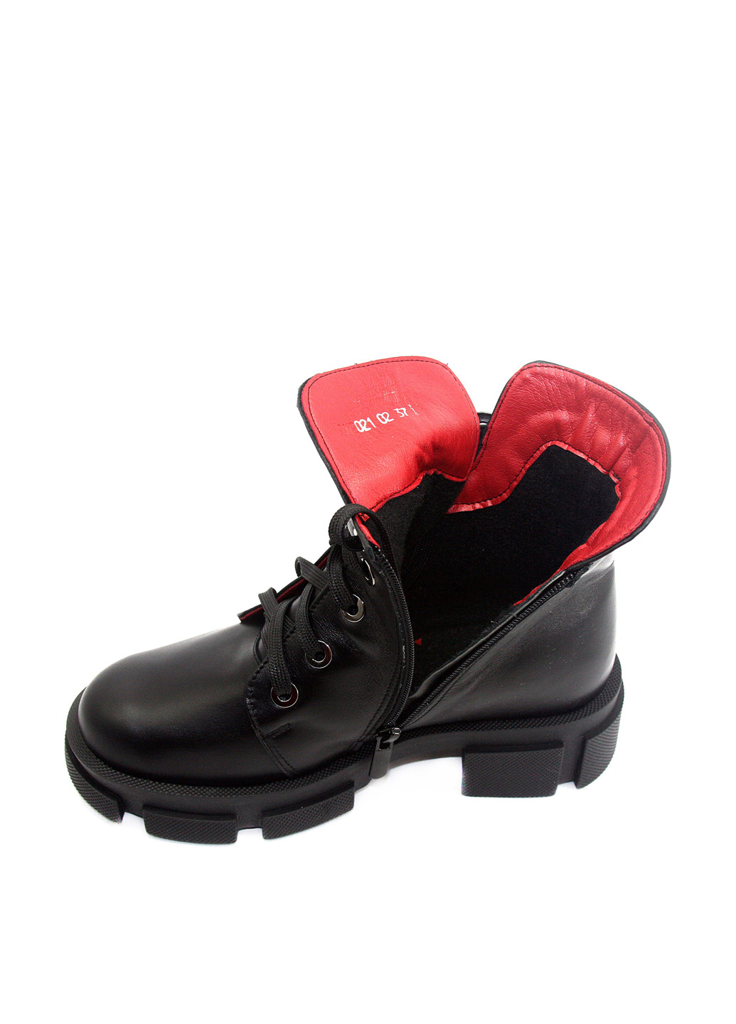 Осенние ботинки Mila со шнуровкой, на тракторной подошве