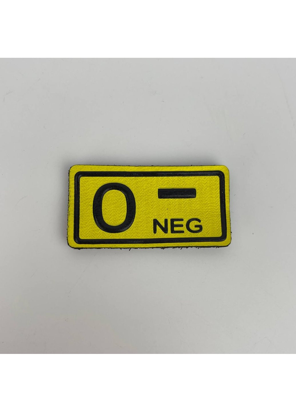 Шеврон на липучці 1 група крові 0 - NEG ЗСУ (ЗСУ) 7429 5х2,5 см Power (254402498)