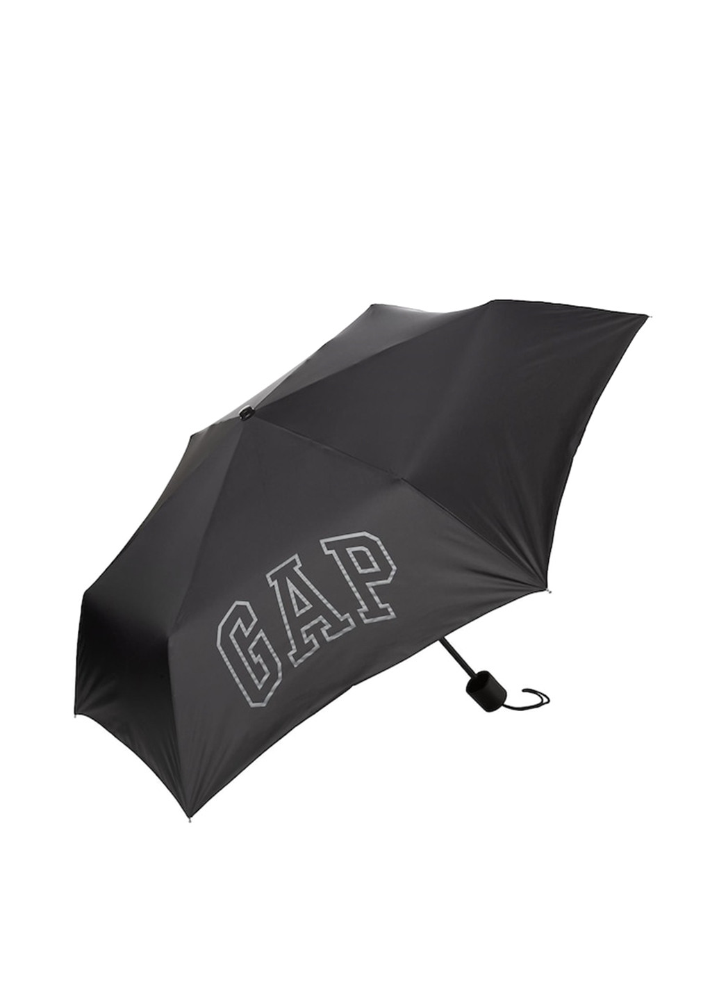Парасолька Gap складний логотип чорна