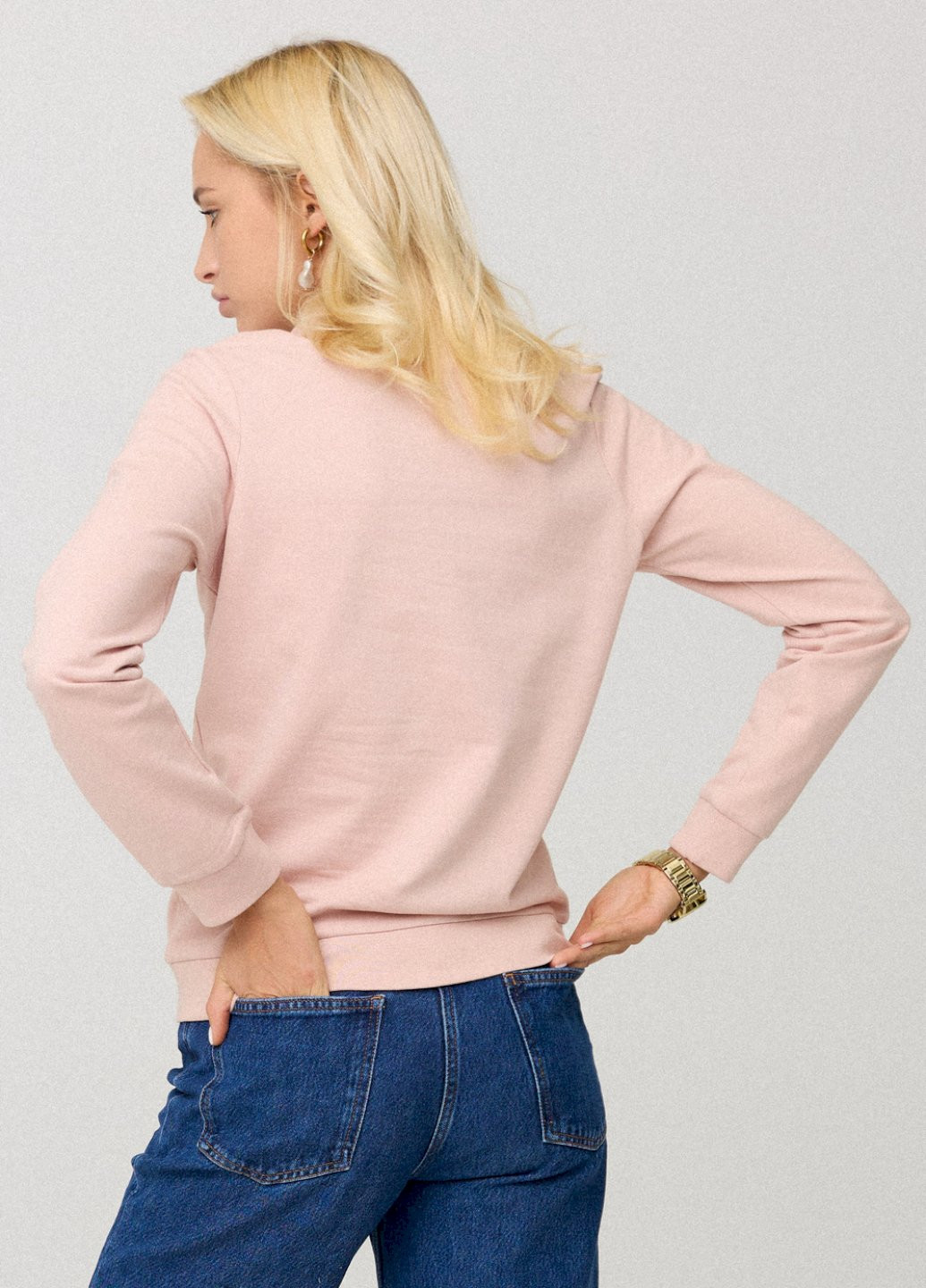 Бежевый свитшот женский basic /no flis/ YAPPI рисунок (252259356)